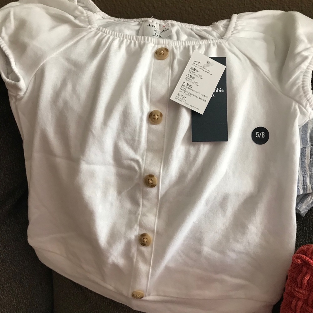 Abercrombie Kids white button up